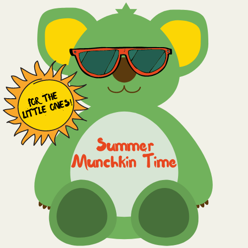 Program name with a green bear wearing sunglasses